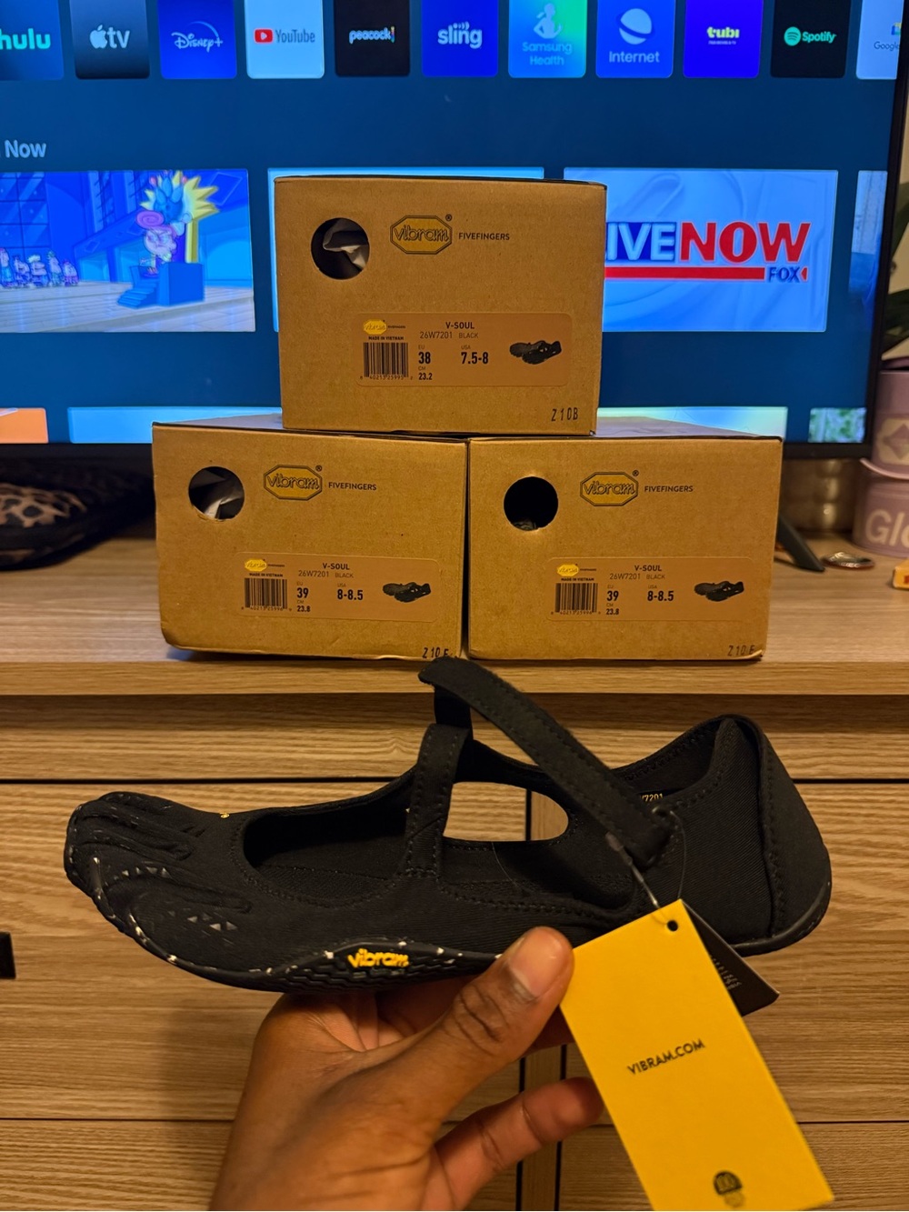 Vibram Black Five Fingers V-Soul